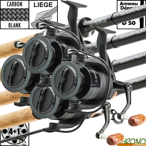 Ensemble Prowess Scorpium Full Cork 50mm 12' 3lbs X 8004 (les 4) 1 Ensemble Prowess Scorpium Full Cork 50mm 12' 3lbs X 8004 (les 4)