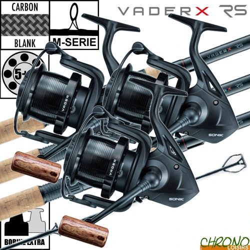 Ensemble Sonik VaderX 10' 3lbs Full Cork 6000 RS (les 3) 1 Ensemble Sonik VaderX 10' 3lbs Full Cork 6000 RS (les 3)
