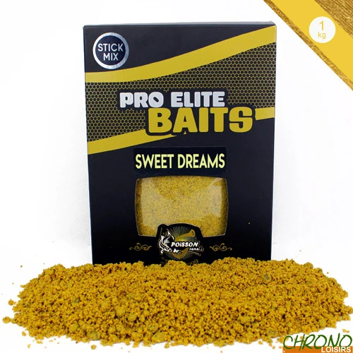 Stick Mix Pro Elite Baits Gold Sweet Dreams 1kg 1 Stick Mix Pro Elite Baits Gold Sweet Dreams 1kg
