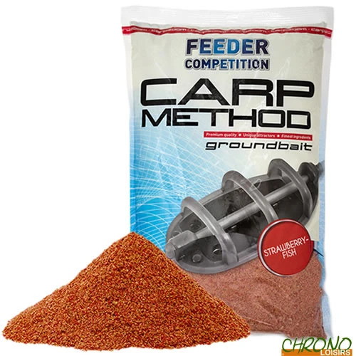 Method Mix Carp Zoom Groundbait Strawberry/Fish 1kg 1 Method Mix Carp Zoom Groundbait Strawberry/Fish 1kg