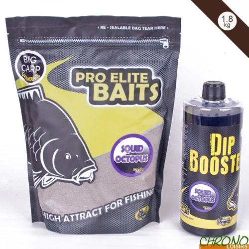 Pack Appâts Pro Elite Baits Method Mix + Attractant Squid & Octopus 1 Pack Appâts Pro Elite Baits Method Mix + Attractant Squid & Octopus