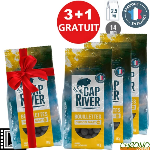 Bouillettes Cap River Choco Malt 14mm 2.5kg (x3) 1 Bouillettes Cap River Choco Malt 14mm 2.5kg (x3)