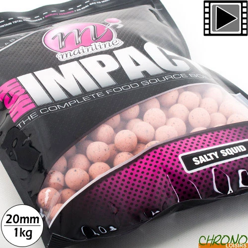 Bouillettes Mainline High Impact Salty Squid 20mm 1kg 1 Bouillettes Mainline High Impact Salty Squid 20mm 1kg