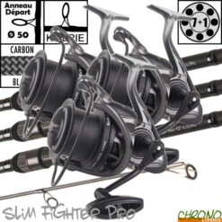 Ensemble Carp Design Slim Fighter Pro 12' 3.5lbs KR9000 (les 3)